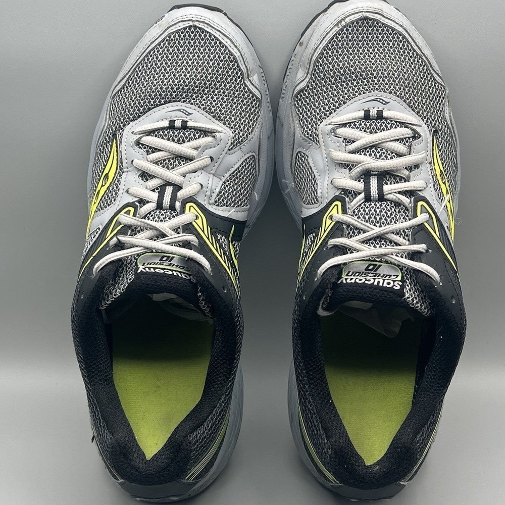 Saucony Cohesion 10 Gray Green Running Shoes - Men's Size 11.5 USED - Picture 7 of 9